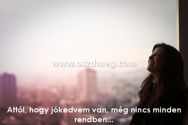 Attól
 
Attól, hogy jókedvem van, még nincs minden rendben...