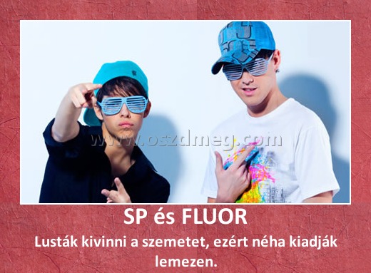 SP és FLUOR
 
Lusták kivinni a szemetet, ezért néha kiadják lemezen.