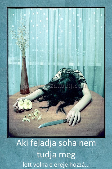 Aki feladja soha nem tudja meg Aki feladja soha nem tudja meg
lett volna e ereje hozzá...