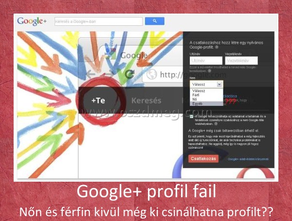 Google+ profil fail Google+ profil fail
Nőn és férfin kivül még ki csinálhatna profilt??