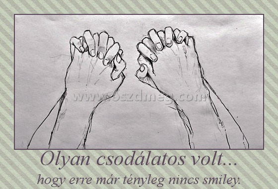 Olyan csodálatos volt...
 
hogy erre már tényleg nincs smiley.