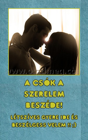 A csók a szerelem beszéde!
 
Létszíves gyere ide és beszélgess velem !! ;)