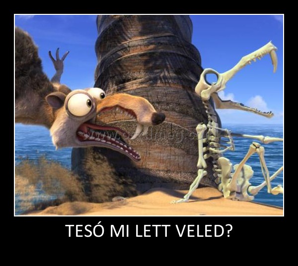 TESÓ MI LETT VELED?
 
