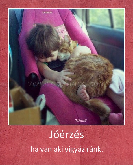 Jóérzés
 
ha van aki vigyáz ránk.